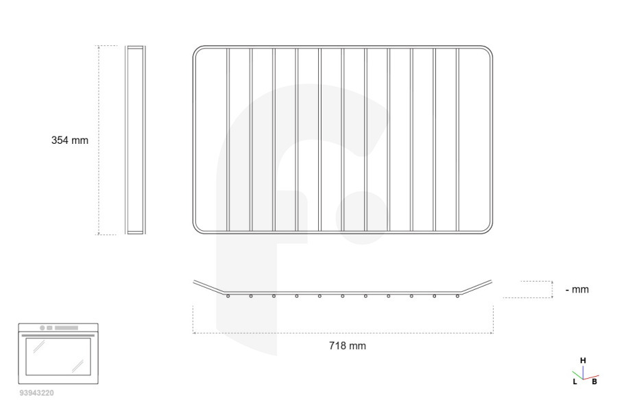 Smeg Backofen Smeg Rost (Tragrost, Grillrost, Backofenrost) Backofen 844092588