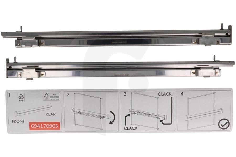 Smeg Horno Smeg raíl para cocina 694170905 apto para entre otros C6GMX9, CPF48UGMBL