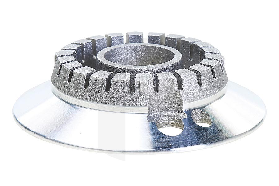Smeg quemador (cabezal del quemador, tapa del quemador) normal placa de cocción 870650447 apto para entre otros PLAL18S, GKE755, T2740N1
