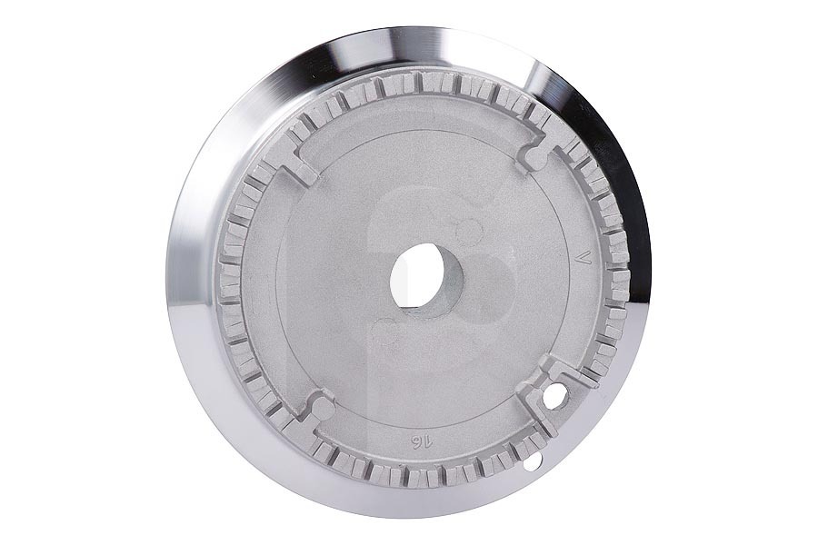 Smeg Cocinas y placas Smeg quemador (cabezal del quemador, tapa de quemador) grande placa de cocción 878010085 apto para entre otros TR4110NNL, SP206VML, SUK92MFX