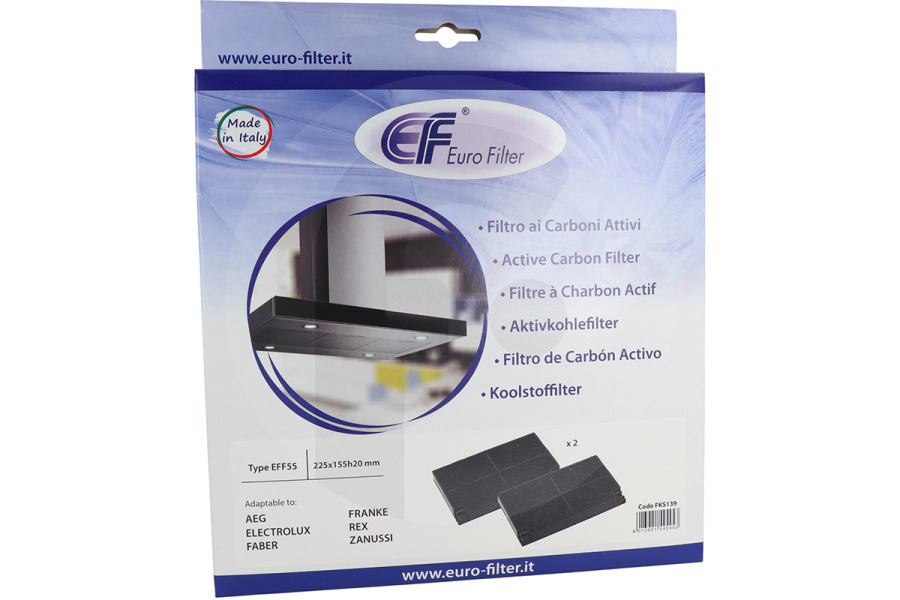 Progress Cappa aspirante Fiyo Filtro al carbone kit per Aeg cappa 50232980008