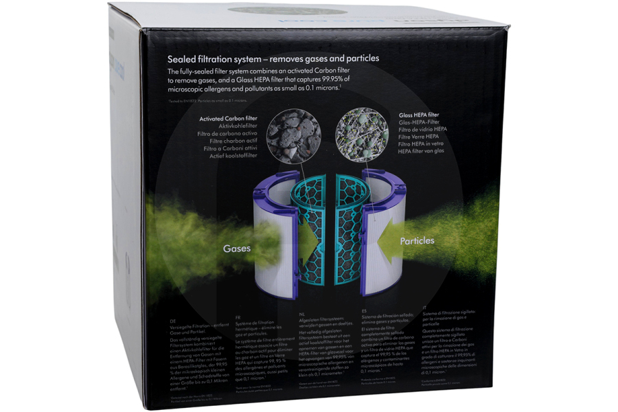 Dyson Purificatore d'aria Dyson filtro Glass HEPA filtro combinato Glass purificatore d'aria 968707-08