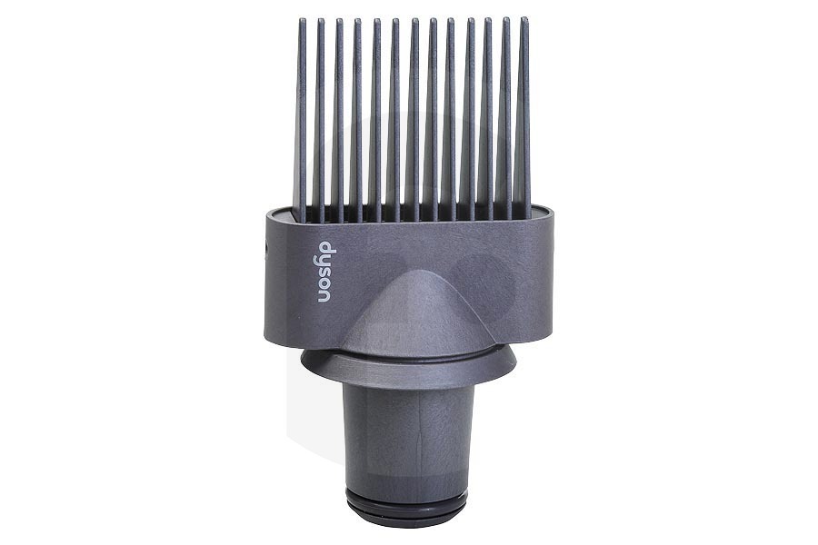 Dyson Secador Dyson peine de púas anchas gris secador de pelo 96974801, 969748-01 apto para entre otros HD01, HD04 Pro