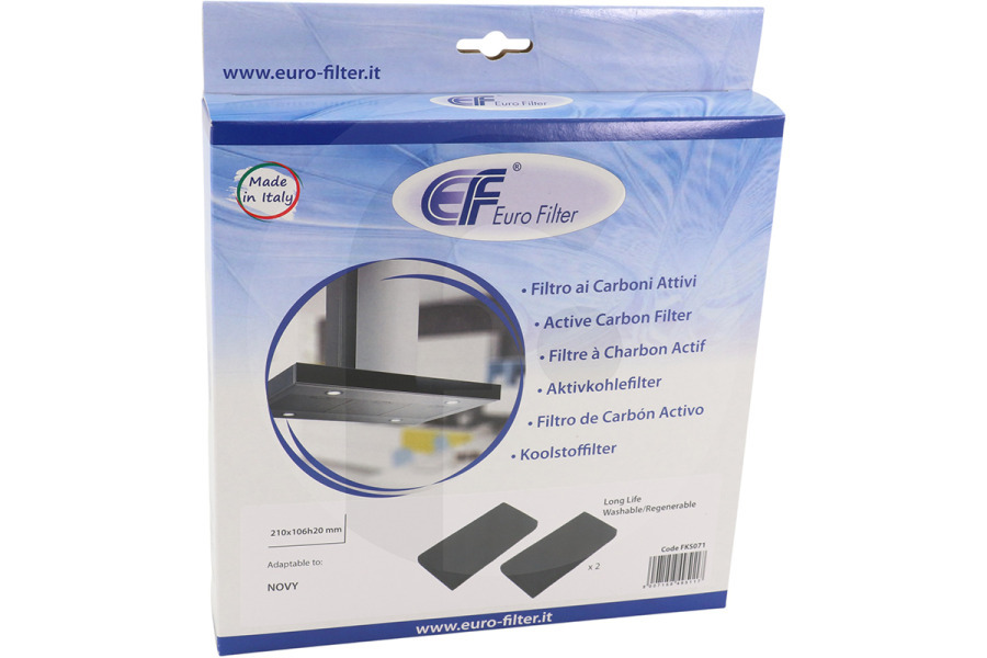 Novy Campana extractora Filtro alternativo para campana extractora 8740400 apto para entre otros D7921400, D7922400, D7923400