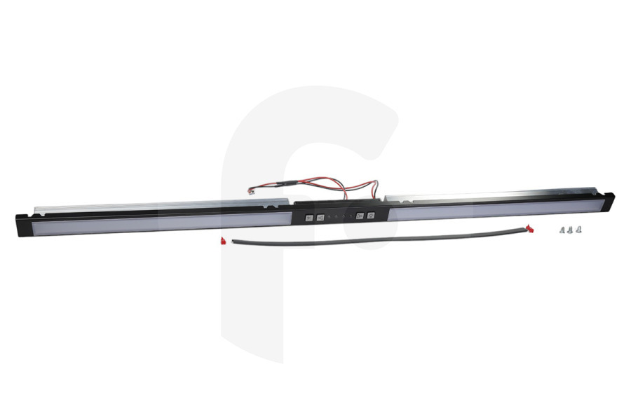 Novy Campana extractora Novy barra de control LED Crystal 90 cm negra para campana extractora 2608290 apto para entre otros Cristal 90cm, negro, 26082
