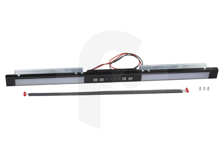 Novy Campana extractora Novy barra de control LED Crystal 60 cm negra para campana extractora 2605290 apto para entre otros Cristal 60cm, negro, 26052