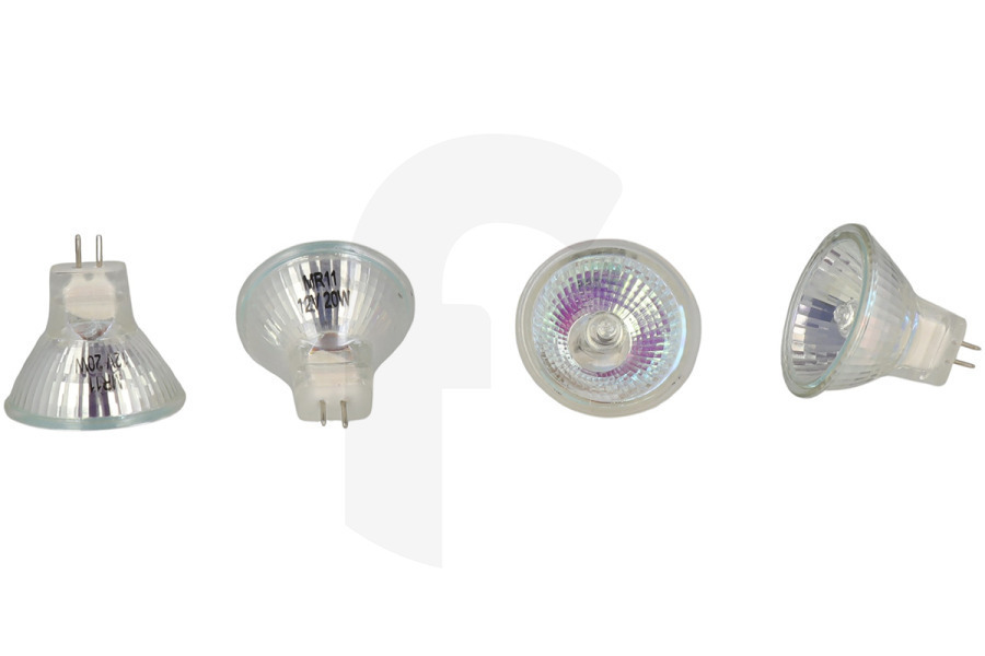 Novy Campana extractora Lámpara 20 Vatios GU4 12V juego de 4 para campana 7401030 apto para entre otros D810, D821, D7401 Línea plana