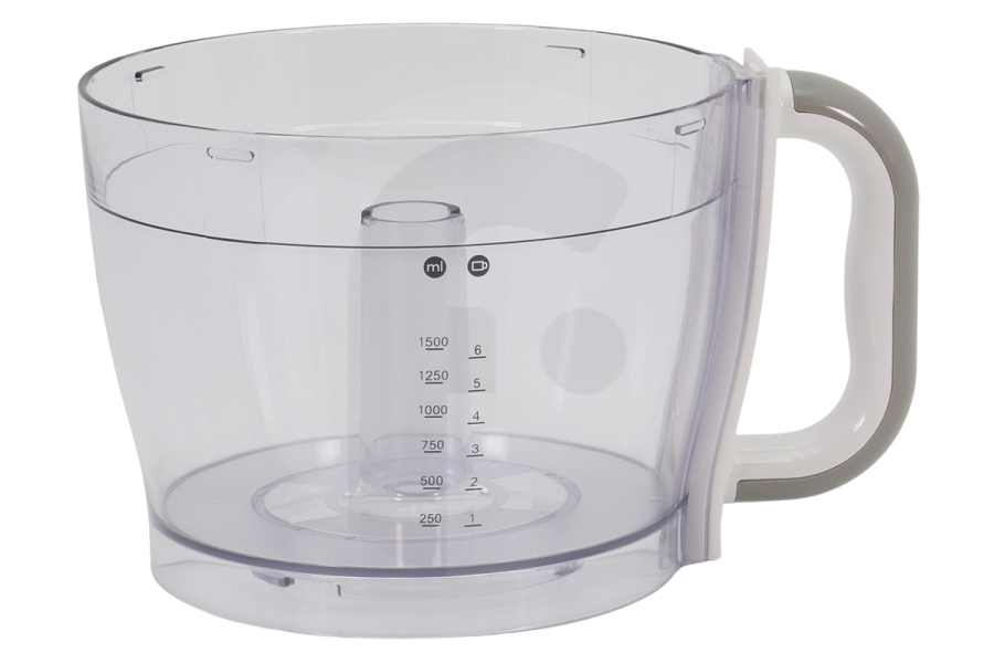 Kenwood Robot de cocina Tazón/recipiente(transparente. 1,5 litros) robot de cocina KW707608 apto para entre otros FP720, FP723, FP481 FP730