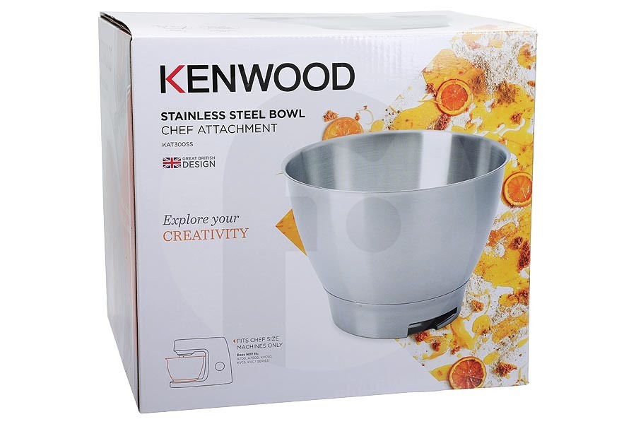 Kenwood Robot da cucina Kenwood recipiente inox 4,6L escl. coperchio robot da cucina AW20011030