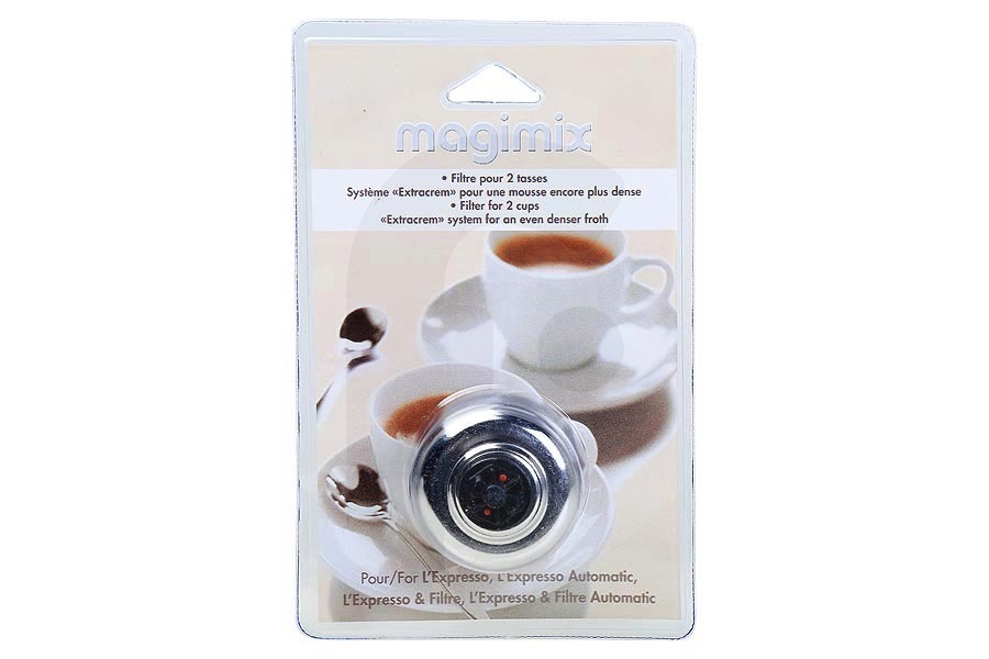 Magimix 3200207 filtro de café (recipiente portafiltros) 2 tazas cafetera 505459 apto para entre otros L'Expresso & Filtre, L'Expresso Automático