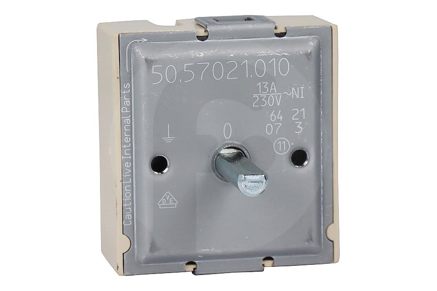 Functionica Herd & Kochfeld Energieschalter (Energieregler) 1-fach rechtsseitig 220V für u.a. AEG, Electrolux Herd 5057021010