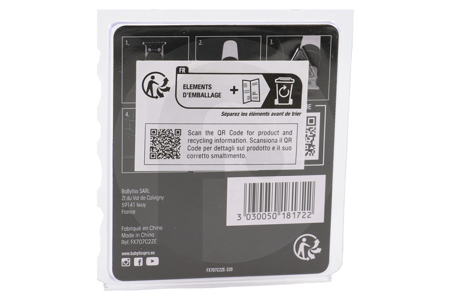 BaBylissPRO Tondeuse BaBylissPRO FX707C2ZE 4rtists Titanium Tondeuse