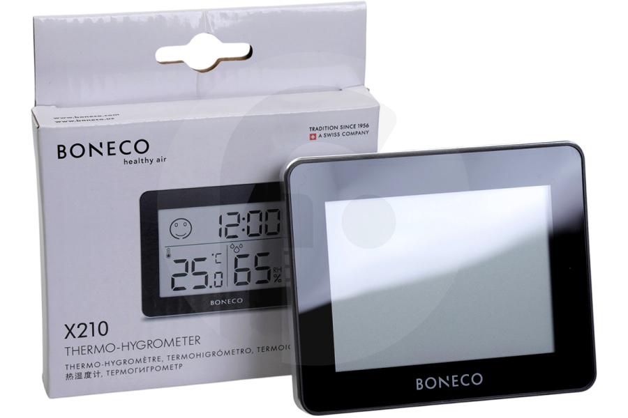 Boneco Purificador de aire Boneco X210 termo-higrómetro negro 81408 apto para entre otros Negro