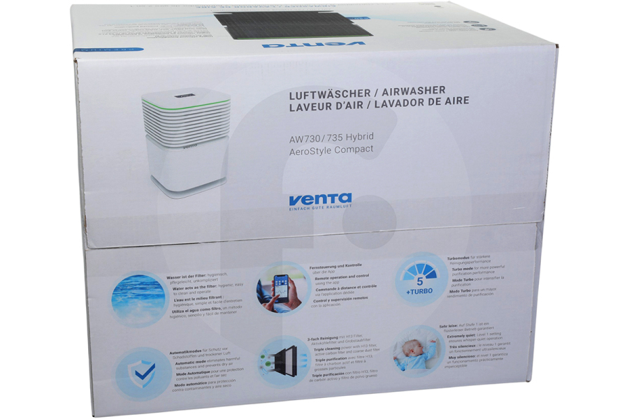 Venta  Venta Humidificador AW735 AeroStyle Compact negro 8076500