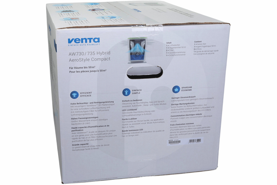 Venta  Venta Humidificador AW735 AeroStyle Compact negro 8076500