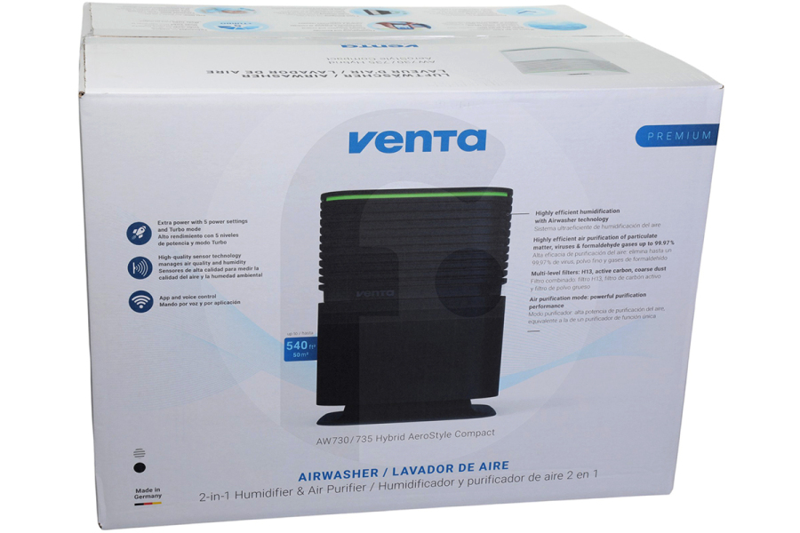 Venta  Venta Humidificador AW735 AeroStyle Compact negro 8076500