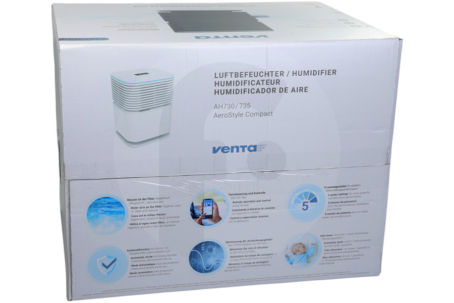 Venta  Venta Humidificador AH730 AeroStyle Compact blanco 8072000