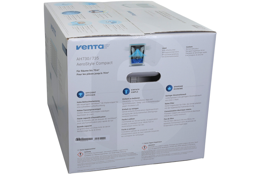 Venta  Venta Humidificador AH730 AeroStyle Compact blanco 8072000