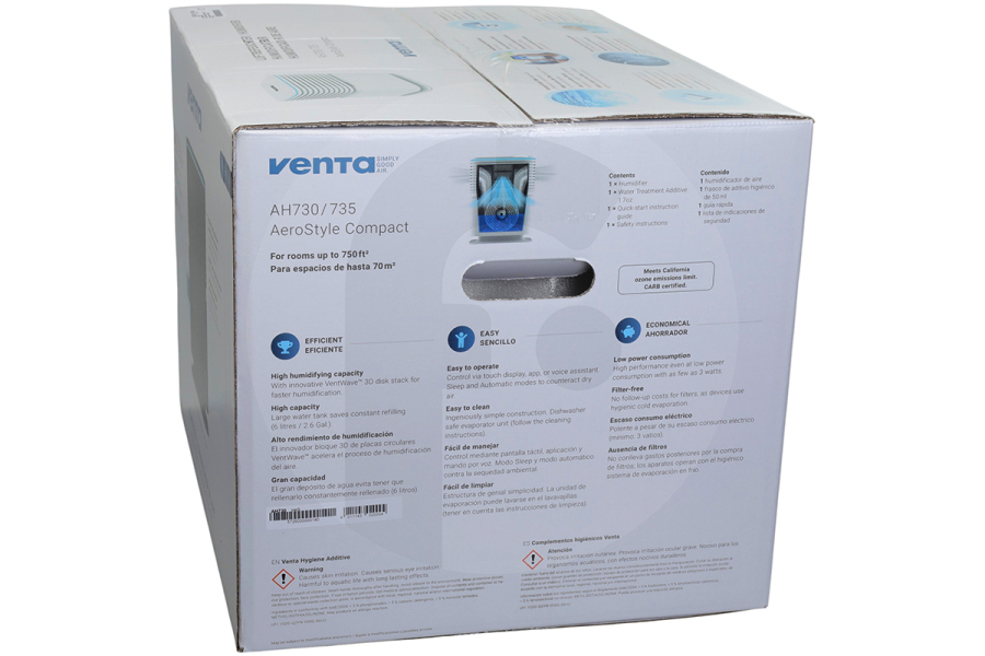 Venta  Venta Humidificador AH735 AeroStyle Compact negro 8072500