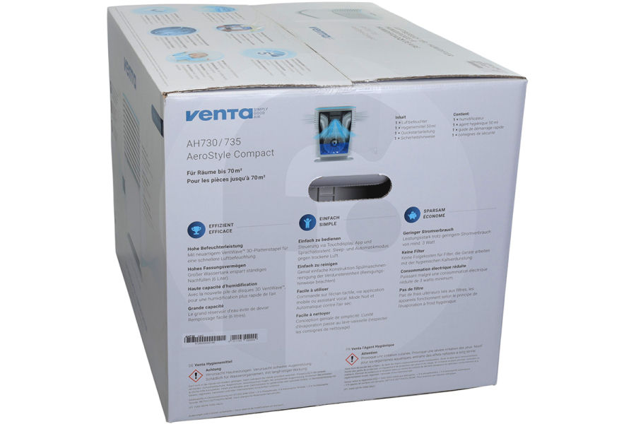 Venta  Venta Humidificador AH735 AeroStyle Compact negro 8072500