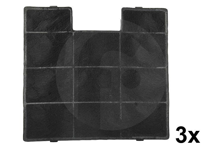 Inventum KB93 Campana extractora Filtro de Carbón 3 piezas Cocina apto para entre otros AKP9000, AKE9004, AKB9004