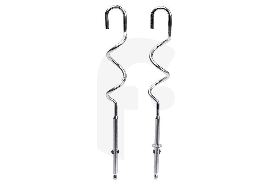 WMF Robot de cocina WMF gancho para amasar (gancho amasador) juego de 2 batidora manual FS1000050320, FS-1000050320 apto para entre otros Gardes Kult X