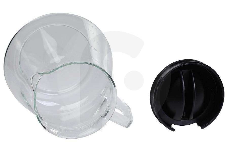 WMF Macchina del caffè WMF caraffa del caffè (caffettiera, caraffa in vetro) incl. coperchio nero macchina da caffè FS1000050013, FS-1000050013