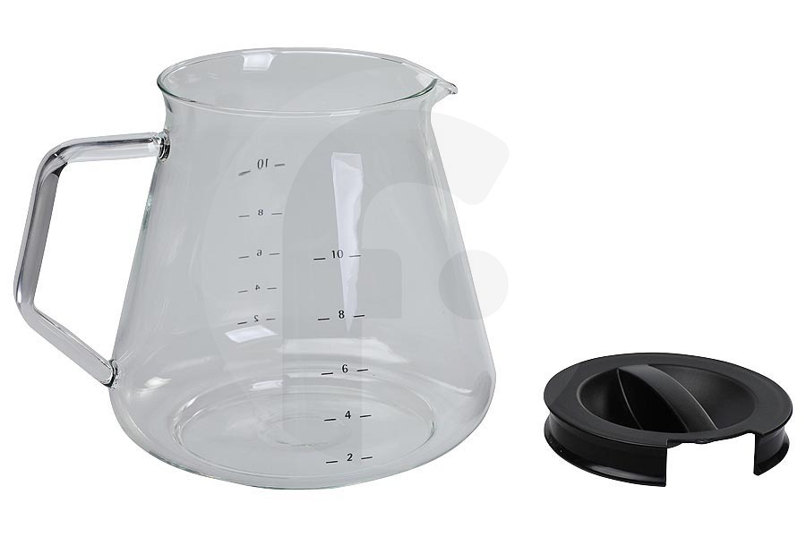 WMF Macchina del caffè WMF caraffa del caffè (caffettiera, caraffa in vetro) incl. coperchio nero macchina da caffè FS1000050013, FS-1000050013
