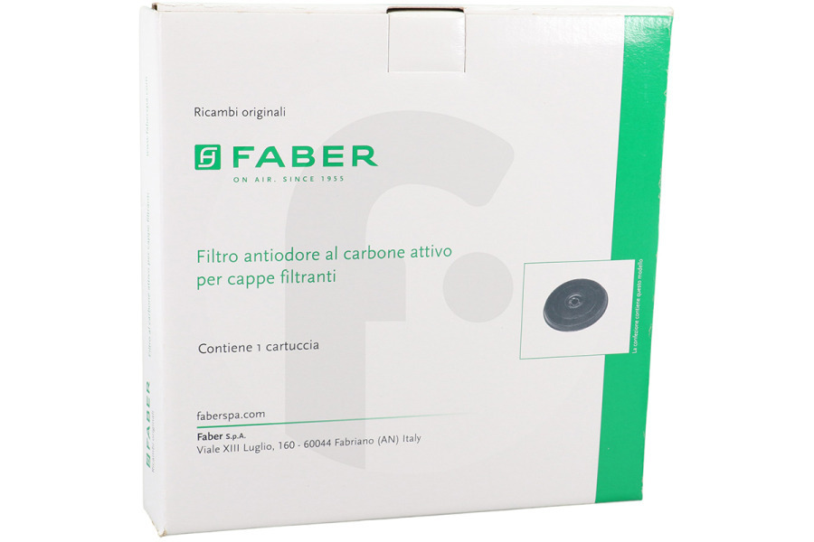 Faber Cappa aspirante Filtro a carbone Faber EFF57 rotondo F1 per cappa aspirante 112.0157.238