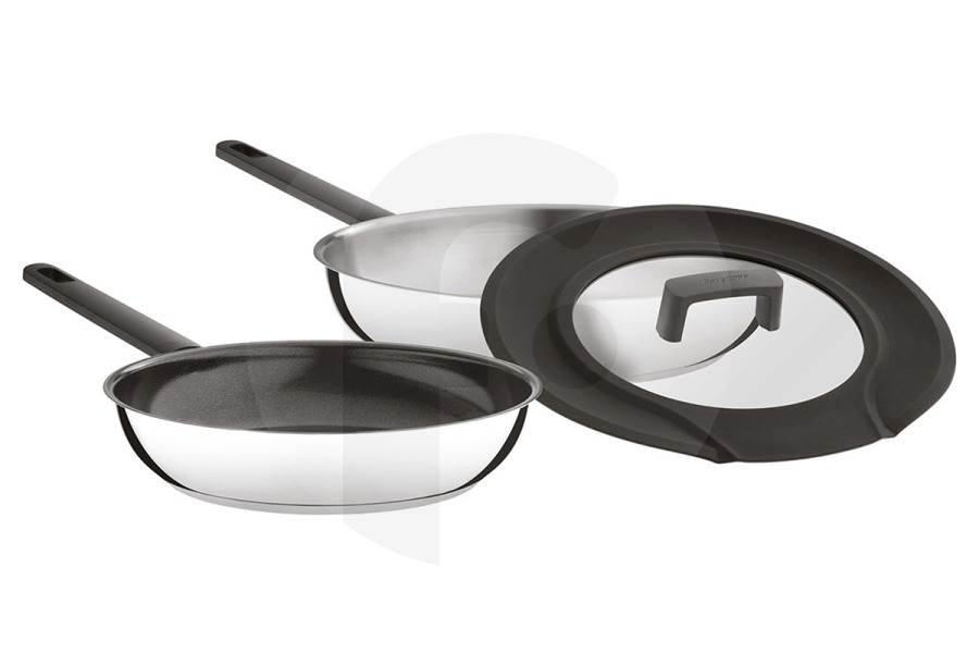 BergHOFF Olla a presión BergHOFF Batería de cocina de 3 piezas Uqonic Downdraft 1111048 apto para entre otros tres piezas