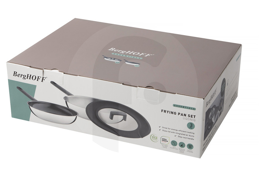 BergHOFF  BergHOFF Set di pentole da 3 pezzi Uqonic Downdraft 1111048