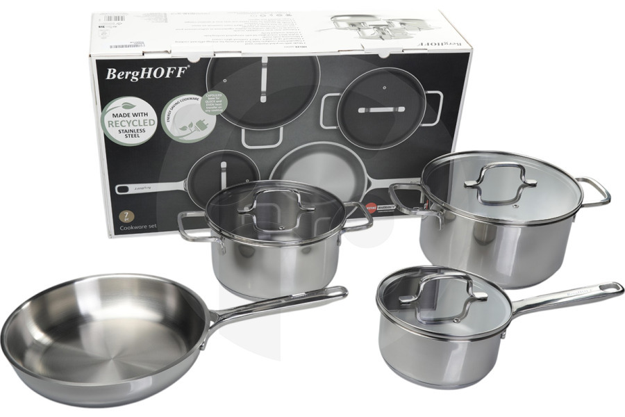 BergHOFF Pentola a pressione BergHOFF set di pentole da cucina Helix 7 pezzi 1315085 adatto a tra cui in sette parti
