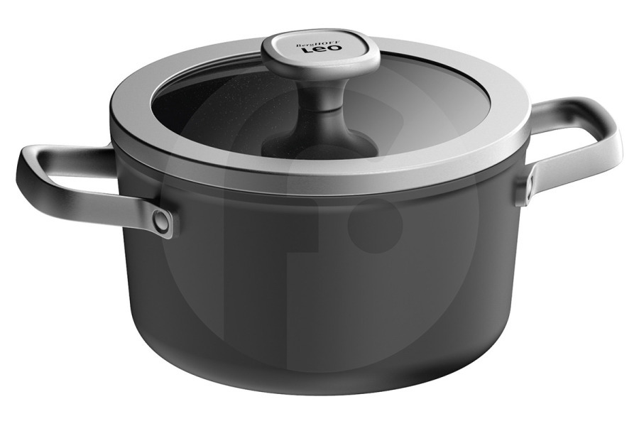 BergHOFF 3950485 LEO Cocinas y placas Olla RECICLADA Antiadherente Grafito 20cm apto para entre otros 20cm