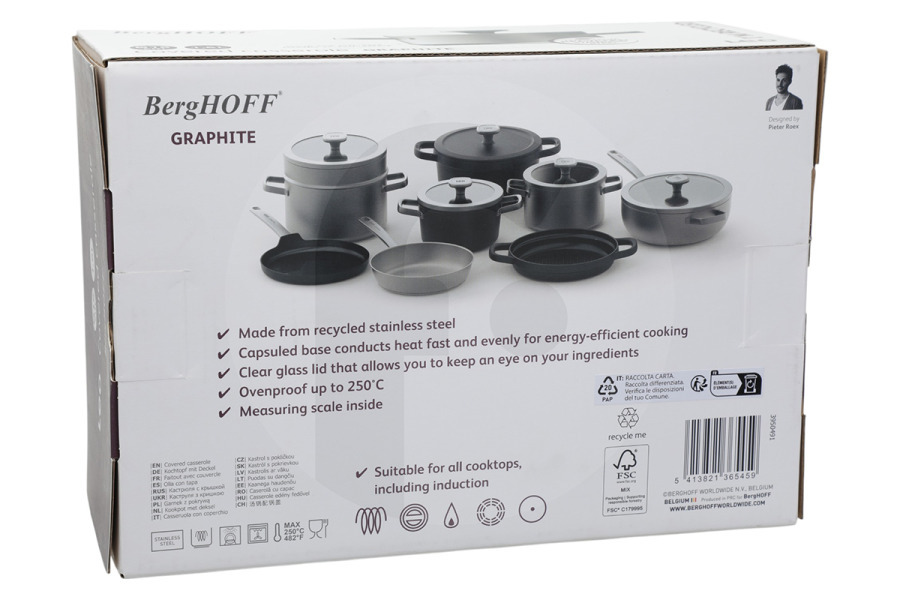 BergHOFF  BergHOFF LEO RECYCLED Pentola Grafite 16 cm 3950491