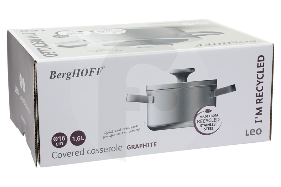 BergHOFF  BergHOFF LEO RECYCLED Pentola Grafite 16 cm 3950491
