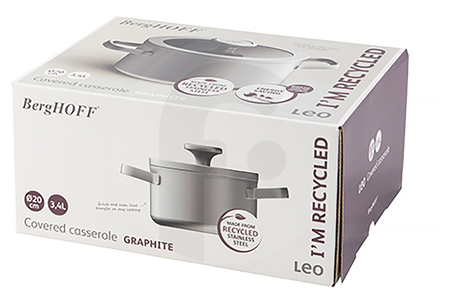 BergHOFF  BergHOFF LEO RECYCLED Pentola Grafite 20 cm 3950492