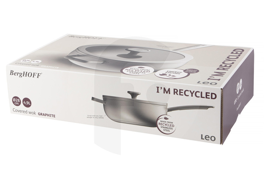 BergHOFF  BergHOFF LEO RECYCLED Wokpan Grafite 28 cm 3950496