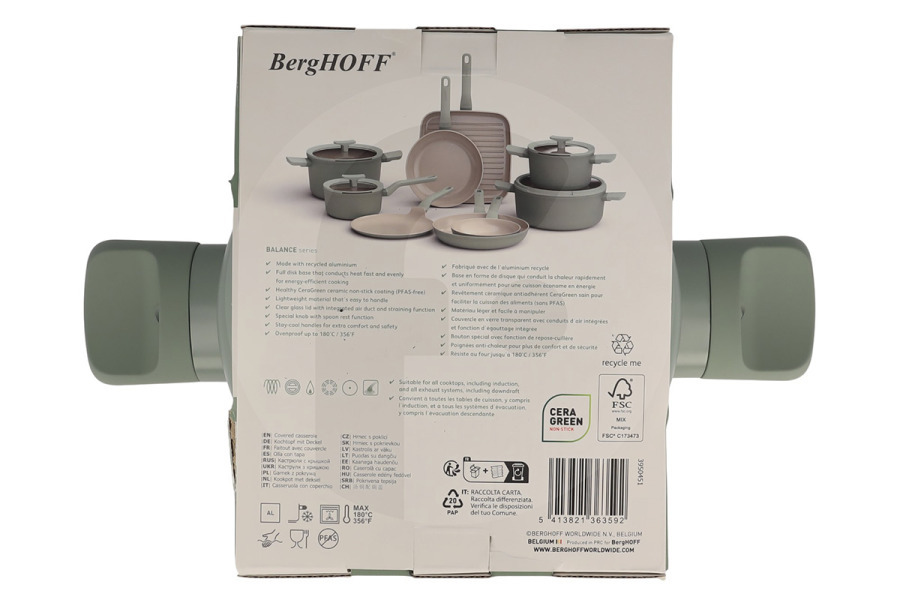 BergHOFF  BergHOFF LEO recycled pentola antiaderente Balance Sage 24cm 3950452