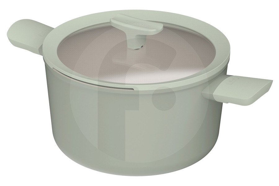 BergHOFF Pentola a pressione BergHOFF LEO recycled pentola antiaderente Balance Sage 24cm 3950453 adatto a tra cui 24 cm - 14,0 cm di altezza
