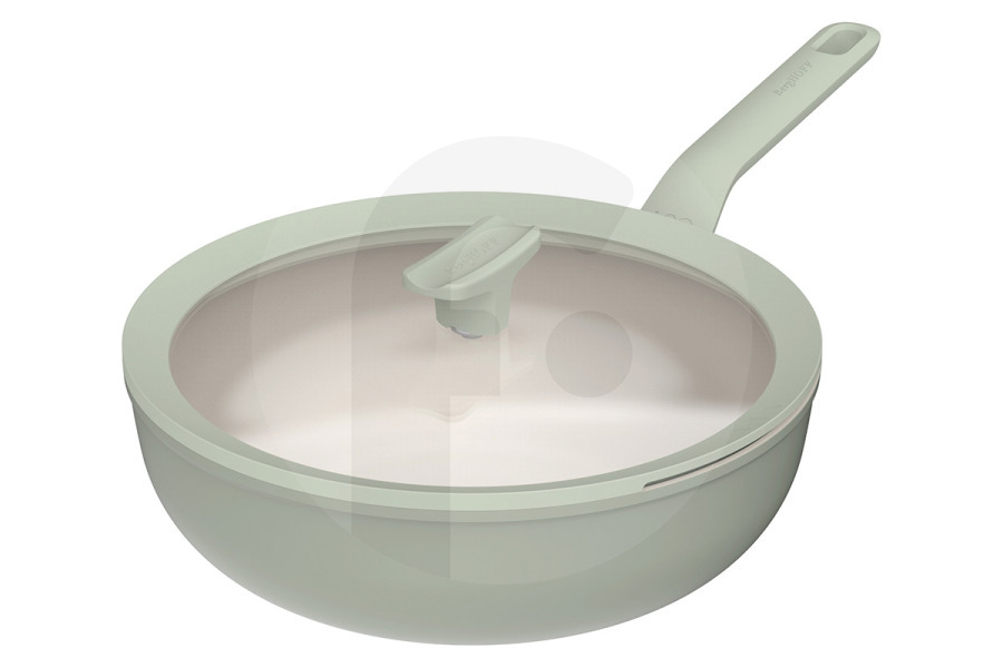 BergHOFF Pentola a pressione BergHOFF LEO recycled wok antiaderente Balance Sage 28cm 3950455 adatto a tra cui 28 centimetri