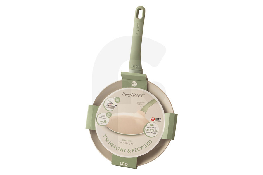 BergHOFF  BergHOFF LEO recycled padella per crêpes antiaderente Balance Sage 26cm 3950456