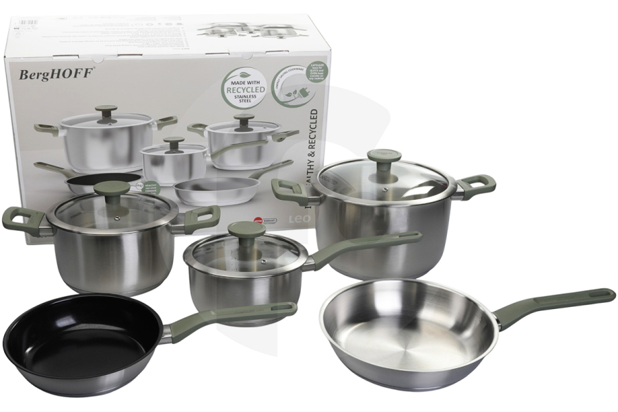 Universeel  BergHOFF Bolt batería de cocina de 8 piezas olla a presión 3950637 apto para entre otros ocho partes