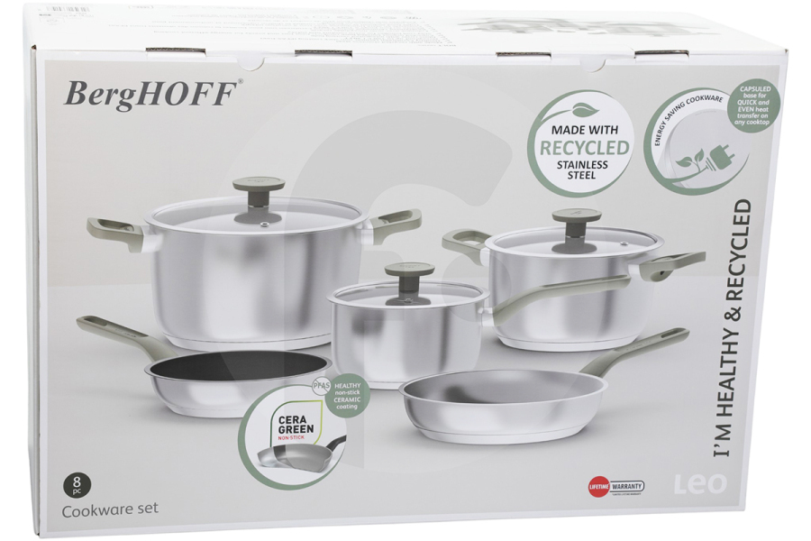 Universeel  BergHOFF Bolt batería de cocina de 8 piezas olla a presión 3950637