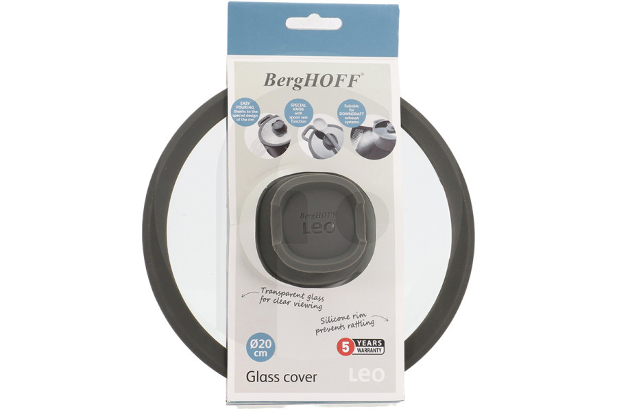 BergHOFF  BergHOFF LEO Coperchio in vetro Stone 20 cm per pentola 3950322